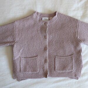 Zara Dusty Purple 6-9m Cardigan